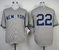 Custom Fan-Made Jacoby Ellsbury New York Yankees #22 Grey Baseball Jersey