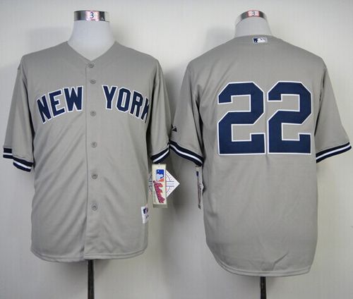 Custom Fan-Made Jacoby Ellsbury New York Yankees #22 Grey Baseball Jersey