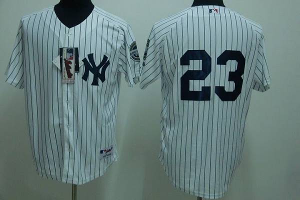 Custom Fan-Made Don Mattingly New York Yankees #23 White Baseball Jersey