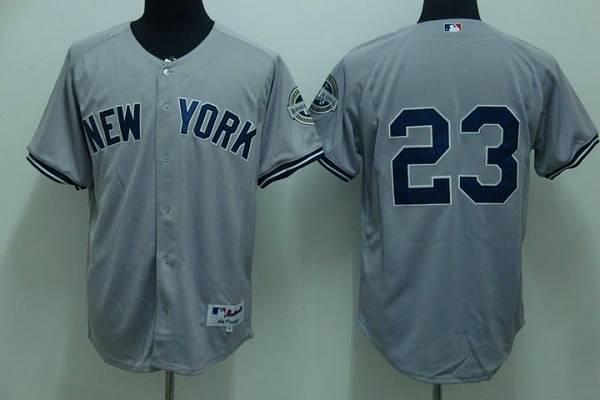 Custom Fan-Made Don Mattingly New York Yankees #23 Grey Baseball Jersey