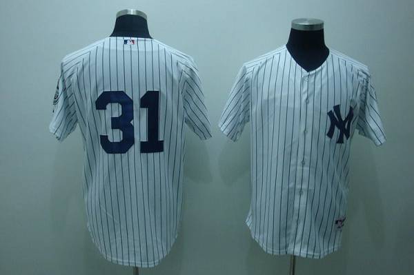 Custom Fan-Made Javier Vazquez New York Yankees #31 White Baseball Jersey