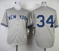 Custom Fan-Made Brian McCann New York Yankees #34 Grey Baseball Jersey