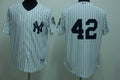Custom Fan-Made Mariano Rivera New York Yankees #42 White Baseball Jersey