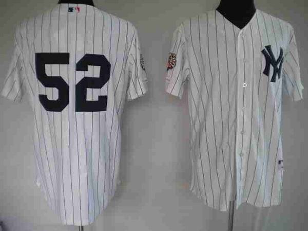 Custom Fan-Made C.C. Sabathia New York Yankees #52 White Baseball Jersey