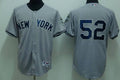 Custom Fan-Made C.C. Sabathia New York Yankees #52 Grey Baseball Jersey
