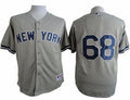 Custom Fan-Made Dellin Betances New York Yankees #68 Grey Baseball Jersey